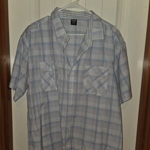 Vese XXL Blue Plaid Men's Shirt